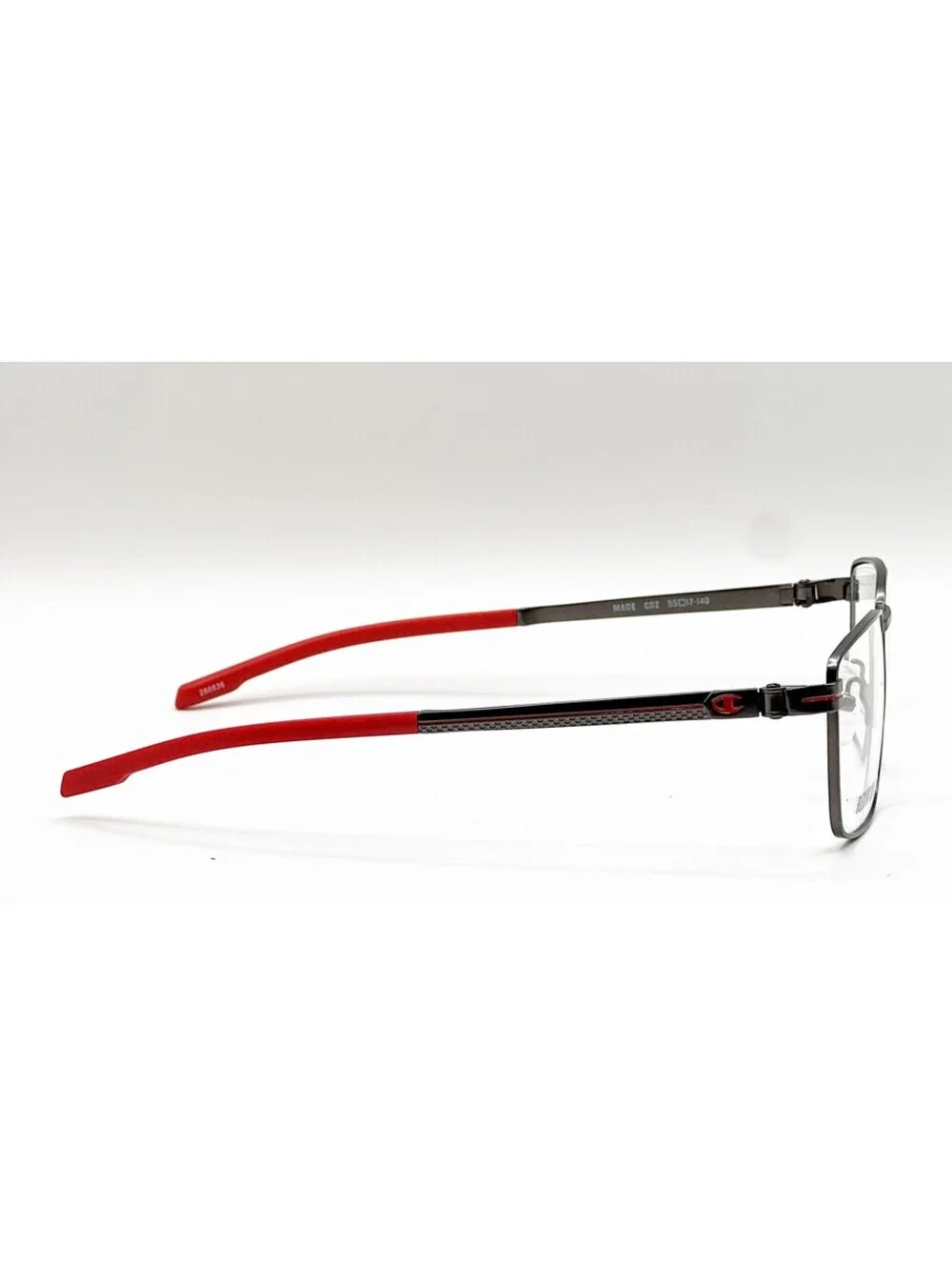 Champion Made C02 Matte Gunmetal Rectangle Authentic Eyeglass Frames 55-17-140